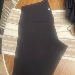 Lululemon Black align High-Waisted bike shorts